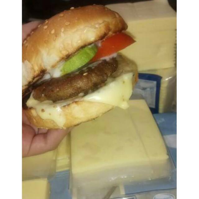 

GRA Anchor Slice Orange 28slc Keju lembaran burger meleleh