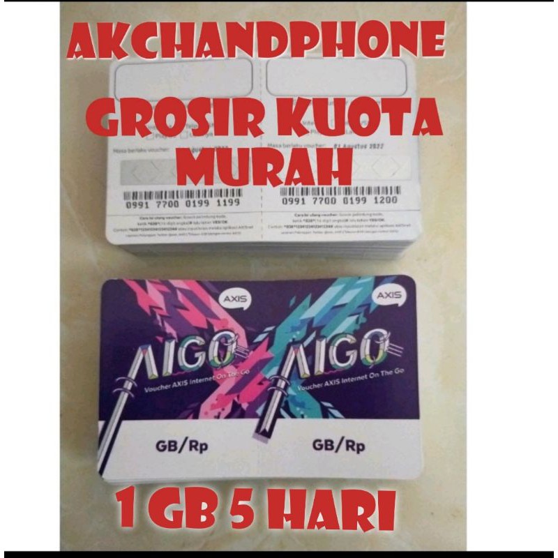 voucher axis 1 gb 5 hari /3.5 gb 5 hari jabar Bandung termurah