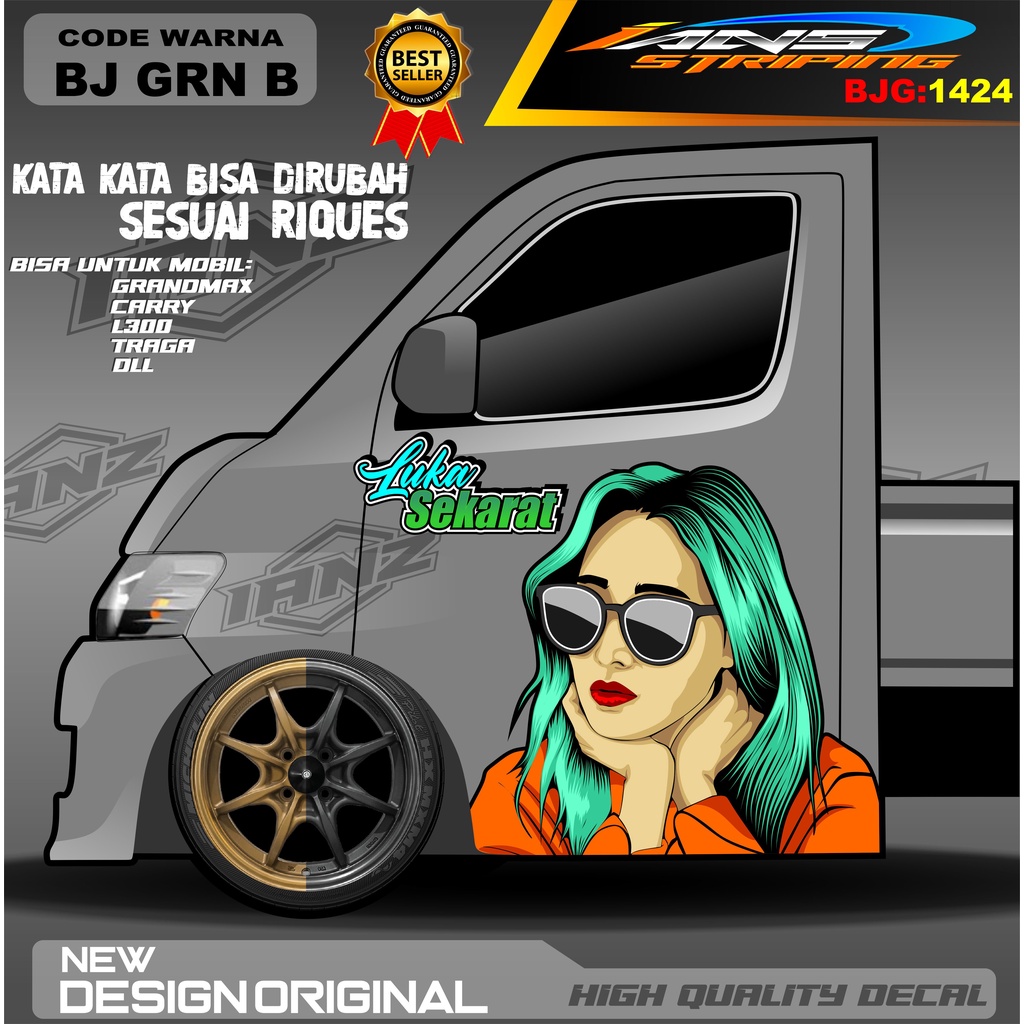 DECAL STIKER PINTU CARRY / DECAL PINTU GRANMAX / STIKER MOBIL PICK UP