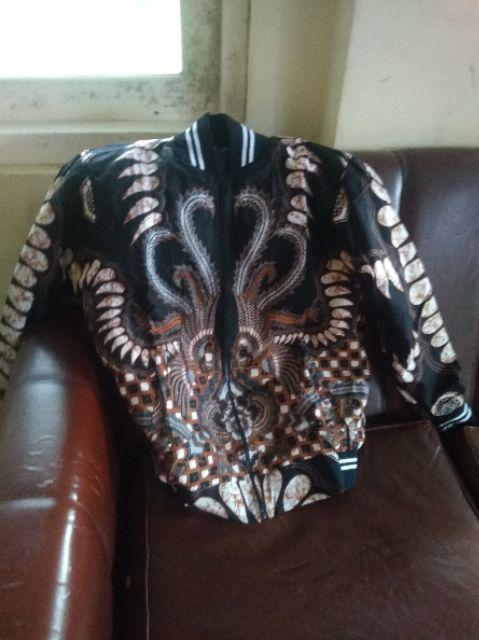 (1kg=4pcs) Jaket Batik Lengan Panjang Batik Ori Nareswari Janindro Batik Solo Seragam Batik