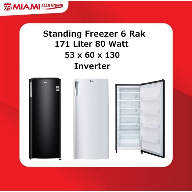 FREEZER LG 6 RAK GNINV304 / GNINV 304 / GNINV304BK / GNINV304SW