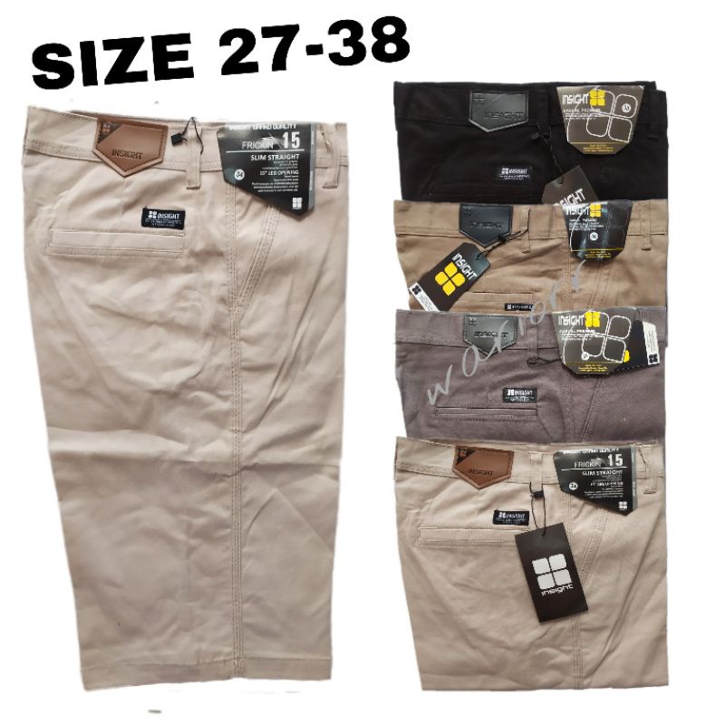 Celana Chino Pendek Stretch Pria Premium Size 27-38