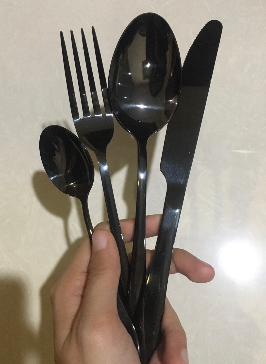 Paket Sendok Garpu Pisau Makan Sendok Teh Free Box / Cutlery Set Diner Table / Alat Makan Set