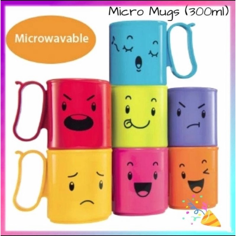 tupperware micro mug per pcs  - produk malaysia - mug energen -cangkir minum - gelas minum