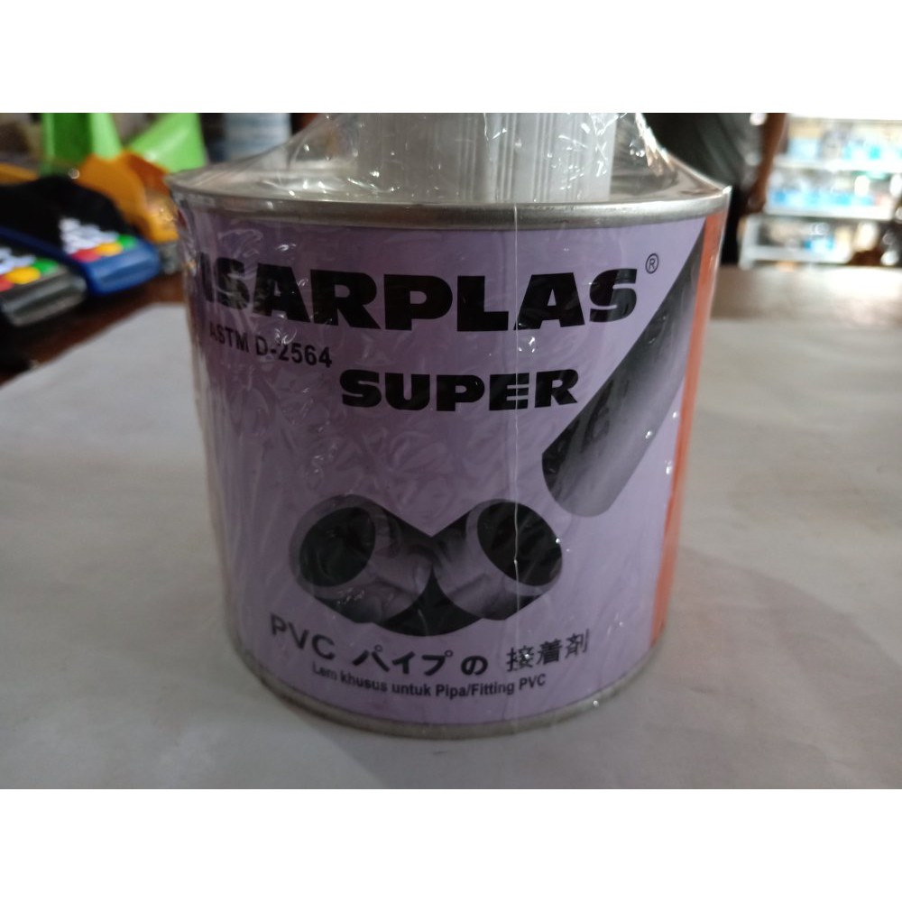 Lem Pipa PVC ISARPLAS Kaleng 400 Gram | Shopee Indonesia