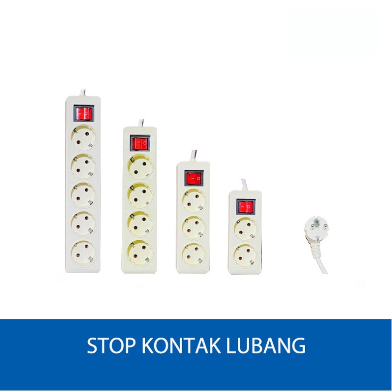 Stop Kontak Terminal Listrik Saklar SNI 1.5 , 3 , 5 Meter 2 , 3 , 4 , 5 Lubang