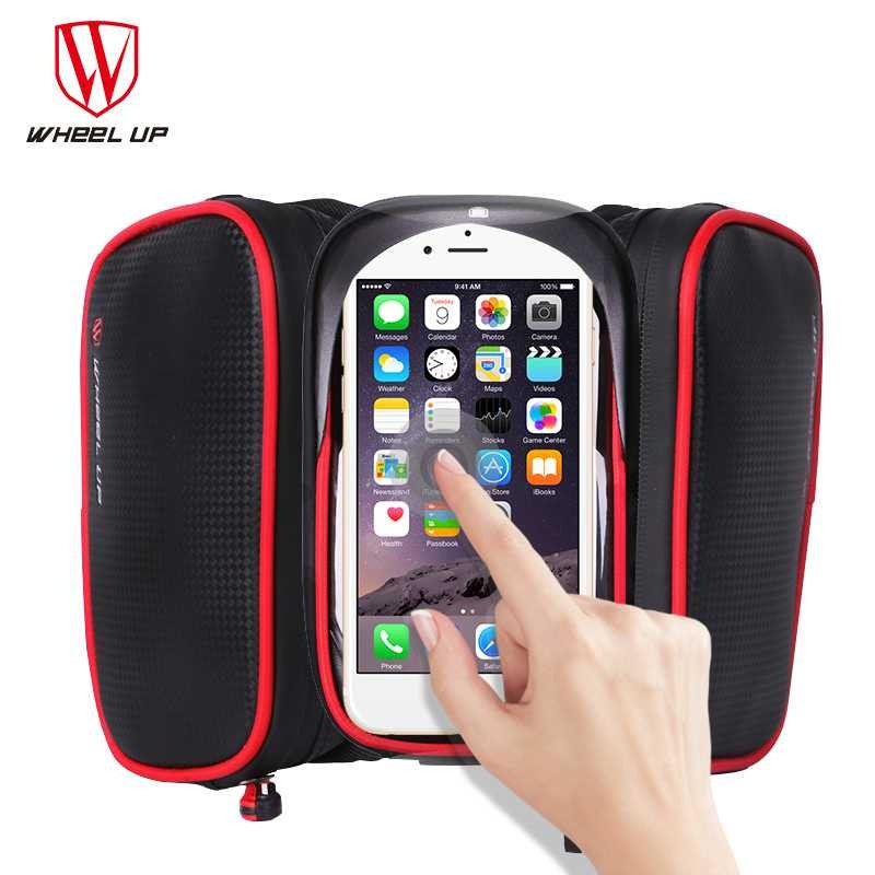 Hot Promo ! Wheel Up Tas Sepeda Double Bag Smartphone 6.2 Inch - T1333