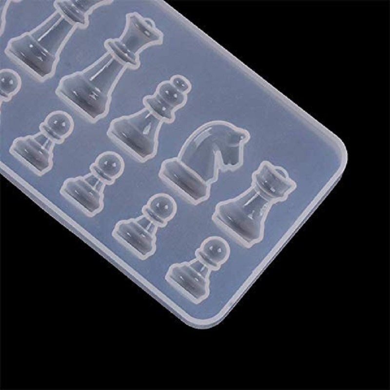 SIY  Chess Board Silicone Resin Mold 2Pcs Chess Silicone Mold Chess Board Molds for Resin Casting Chess Board Mold DIY Crafts