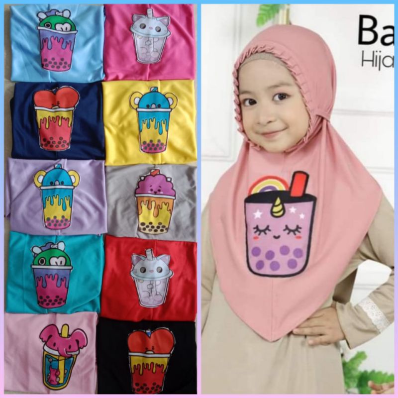 HIJAB ANAK BOBA KCB KHUSUS GROSIR HIJAB ANAK PEREMPUAN PAUD HIJAB ANAK TK  KERUDUNG ANAK PEREMPUAN H