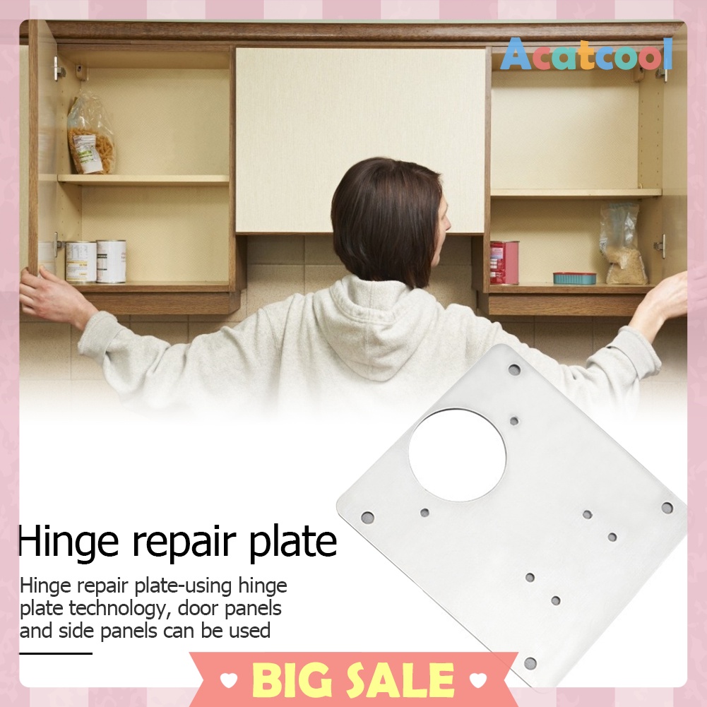 Hinge Repair Plate Cabinet Cupboard Furniture Drawer Window Repair Hardware