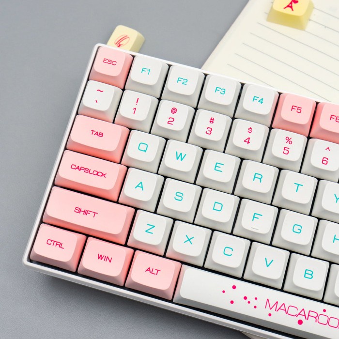 KEYCAPS PBT MACAROON XDA PROFILE SUBLIM MECHANICAL KEYBOARD MACARON