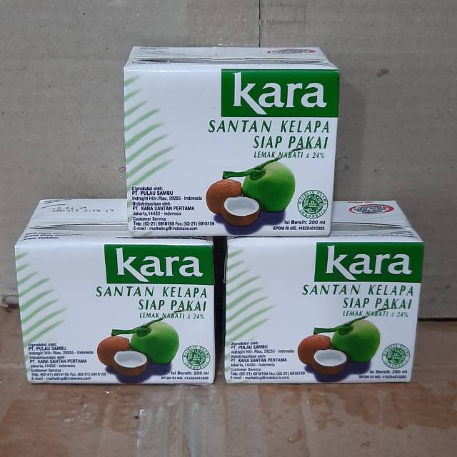

KARA santan kelapa siap pakai 200 ml