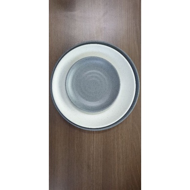 Piring Makan Melamin Cosmic Onyx