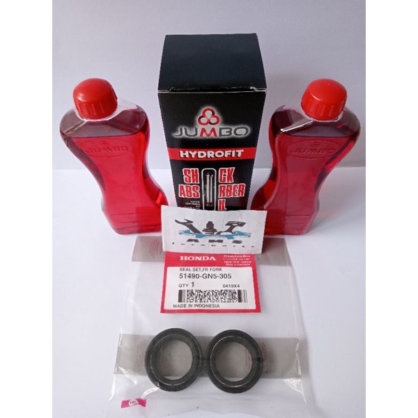 Paket Oli Shockbreaker Seal Sil Shock Sok Depan Beat Street K1A Genio Scoopy 2019 - 2021