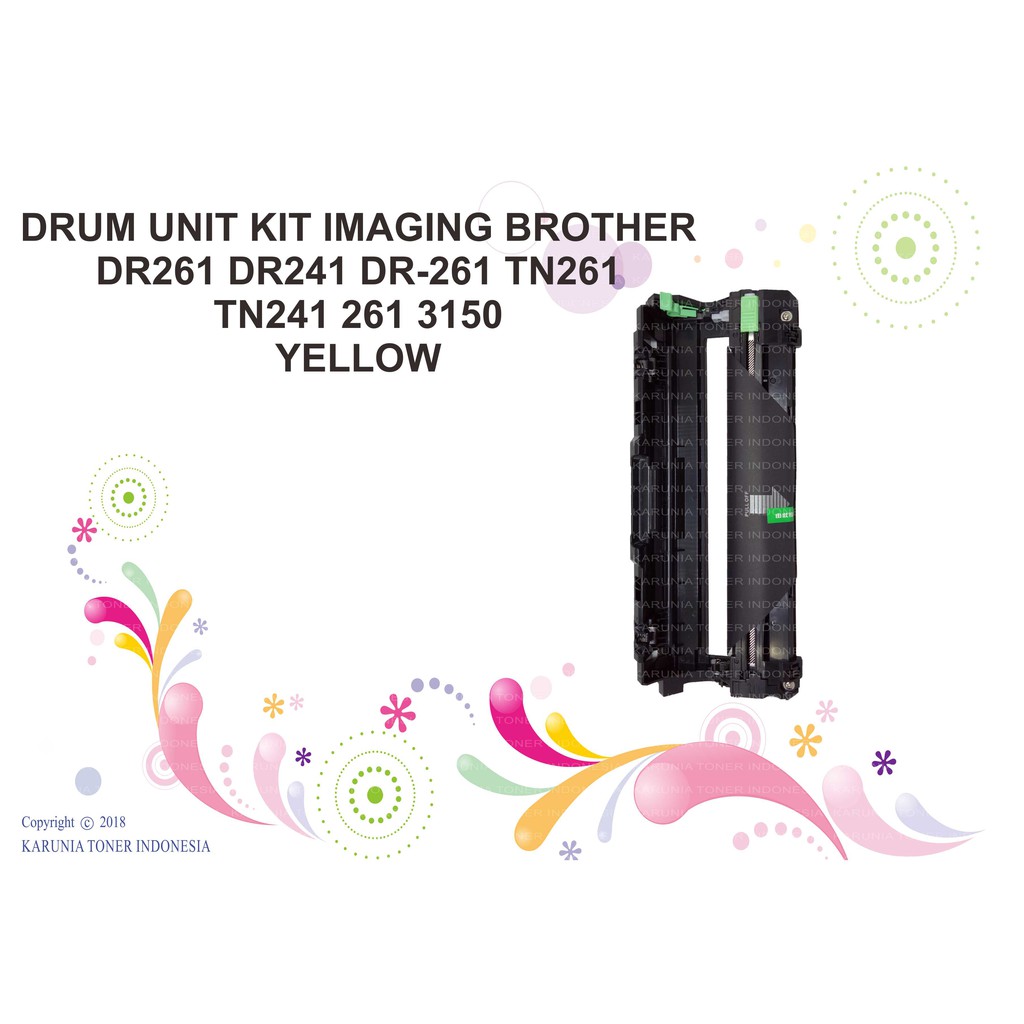 DRUM UNIT KIT IMAGING BROTHER DR261 DR241 DR-261 TN261 TN241 261 3150 C M Y K