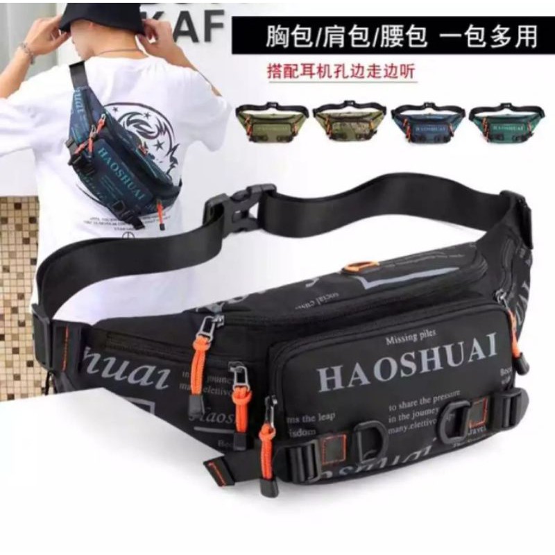 Waitsbag Tas pinggang Haoshuai 5135 / Selempang Pria / sepeda