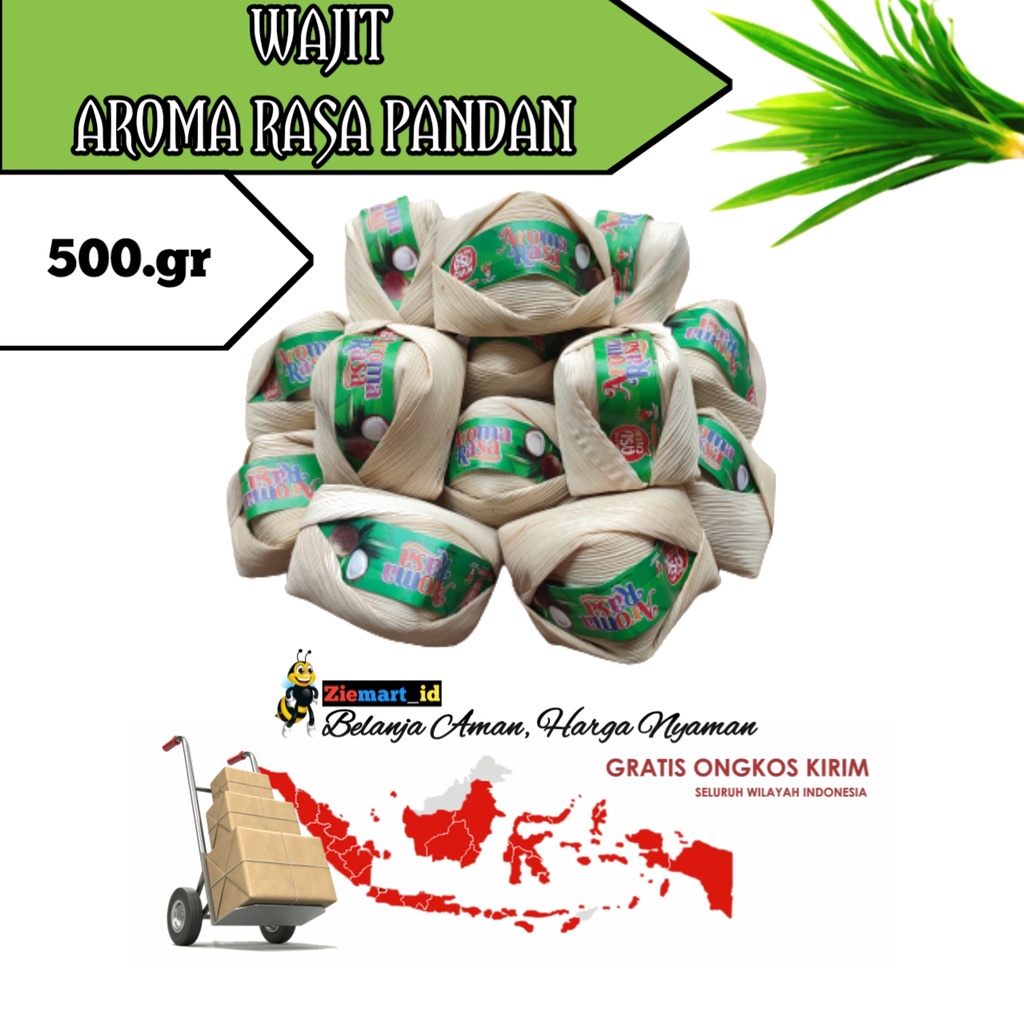 

Wajit / Wajik / Wajid Cililin Wajit Aroma Rasa Pandan 500gr