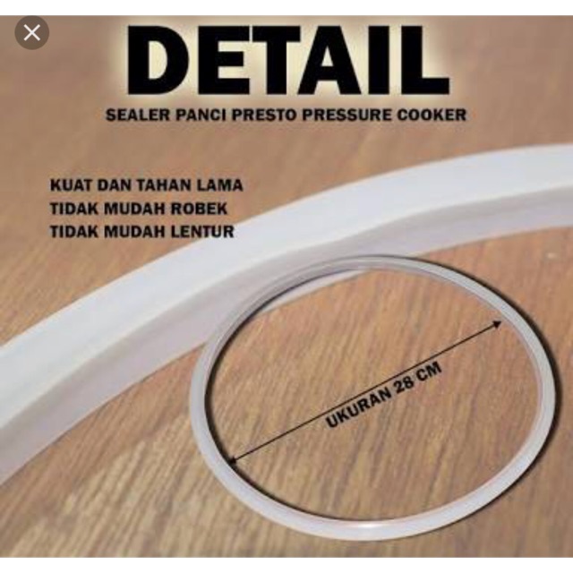 Karet Presto 28 Cm Pressure Cooker 11 dan 12 Liter Promo