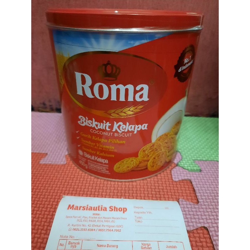 

Biskuit Roma Kelapa Kaleng 405 gram coconut biscuit