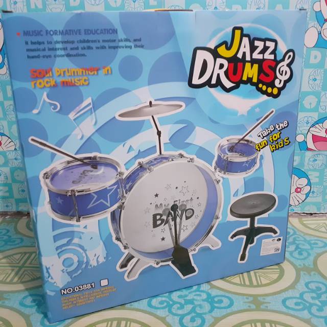 Mainan Jazz Drum Mini I Mainan Anak Big Band Drums