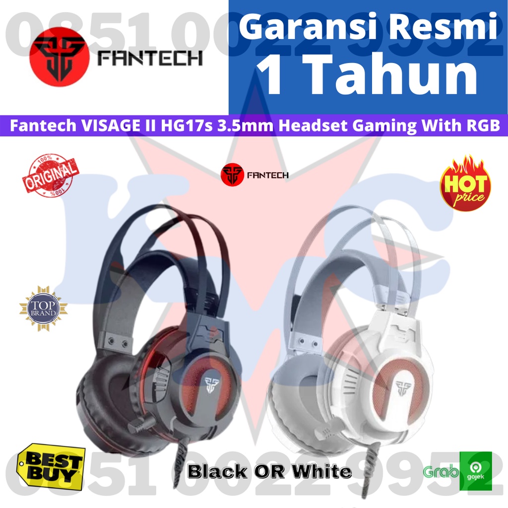 Fantech VISAGE II HG17s 3.5mm Headset Gaming with RGB Light Stereo