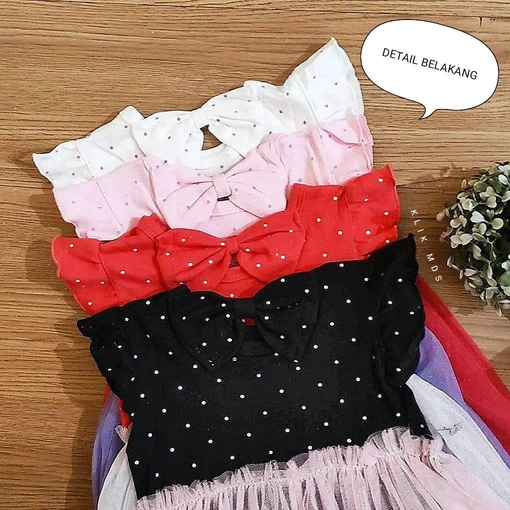 Klik Mds Jumper Bayi Perempuan Set Free Sepatu, Headband, Rok Tutu Nempel, Giftset Baby New Born