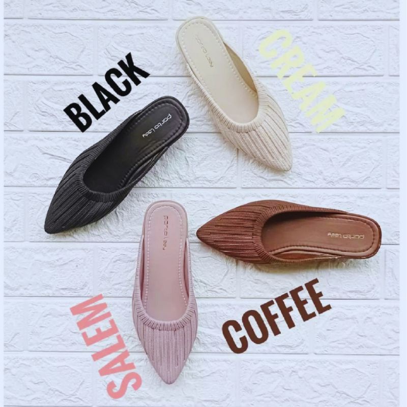 (COD)Sandal Selop Wedges Jelly Wanita Porto DTA