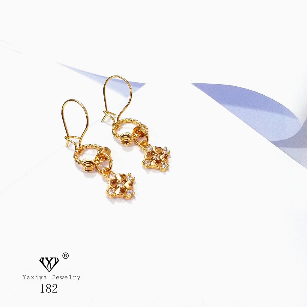 

Anting Permata Lapis emas Perhiasan imitasi Gold18k Yaxiya Jewelry 182