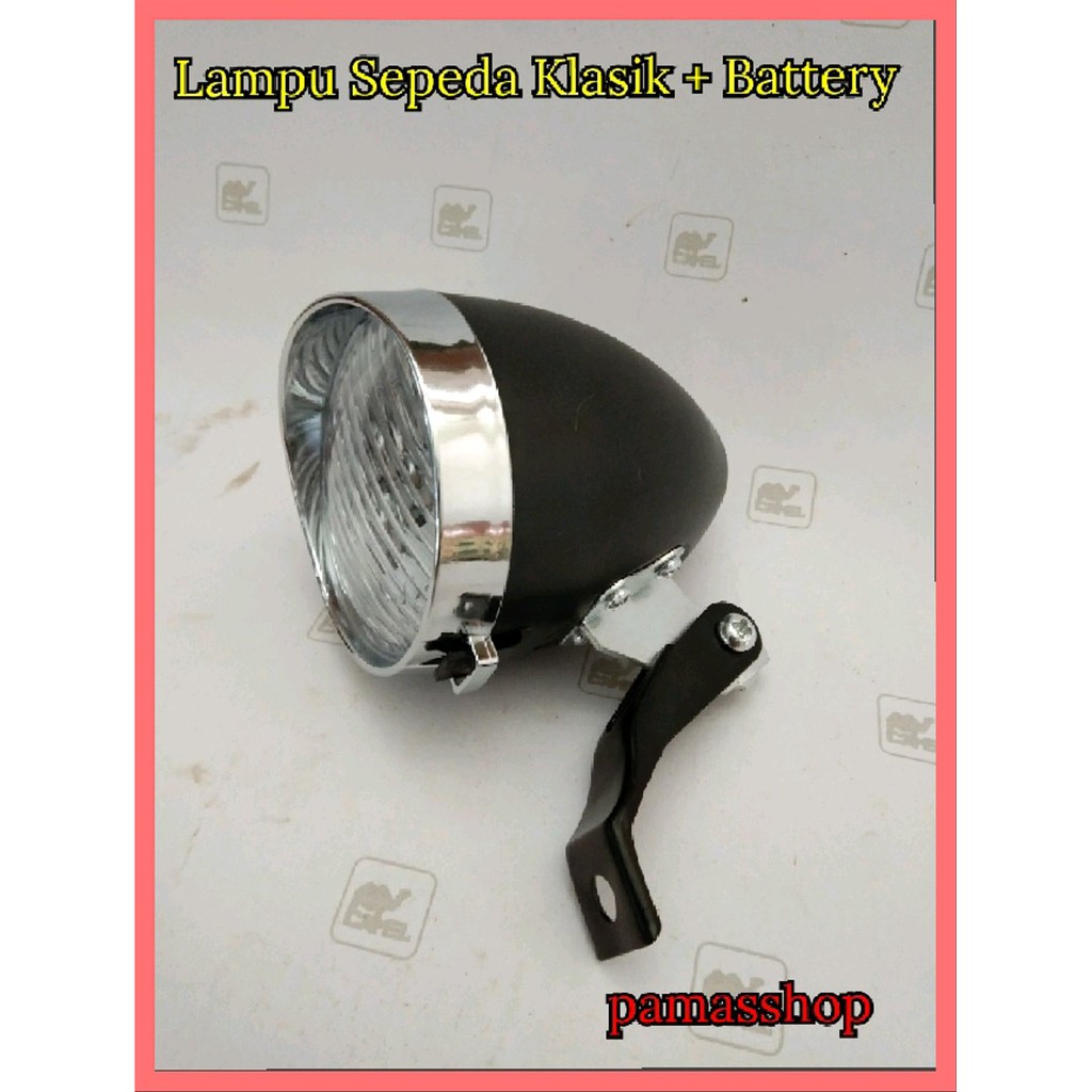 Lampu Sepeda Depan Klasik LED Diskon