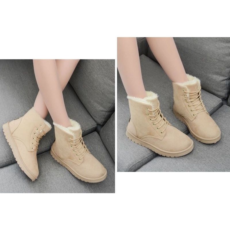 Sepatu boots winter wanita musim dingin