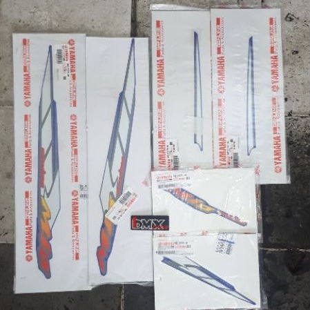 Striping stiker mio maximo 2004 biru original yamaha vietnam