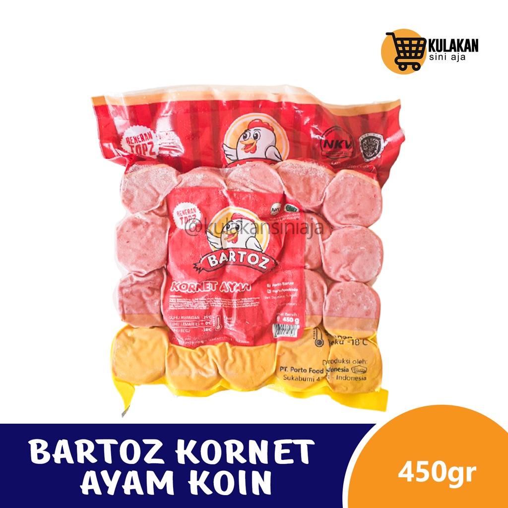 

BARTOZ Kornet Ayam Koin 450 Gram