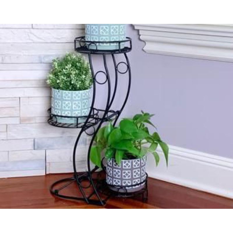 Rak Bunga Besi Minimalis Susun Besi Minimalis & Eksklusif Cantik Hiasan Rumah Model : 1000