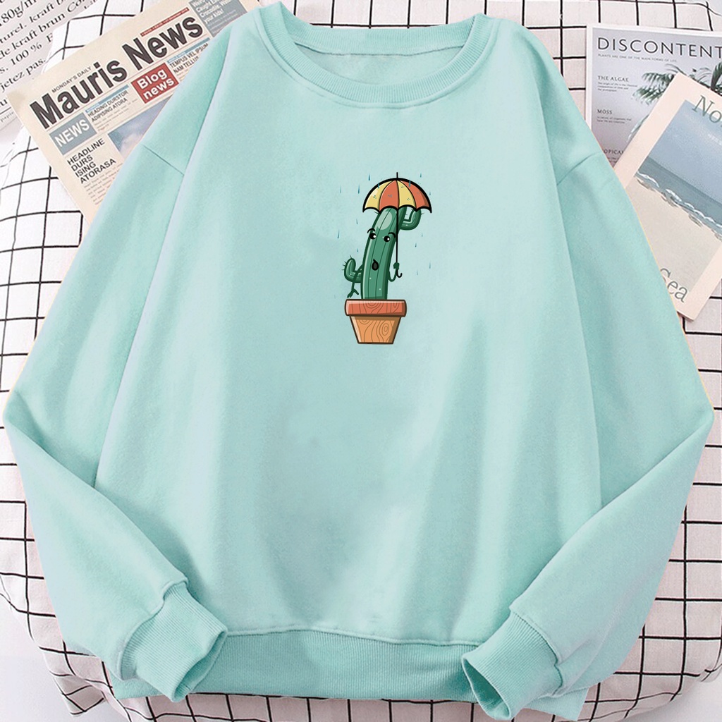 Sweater wanita oversize RAIN CACTUS sweter cewek murah kekinian