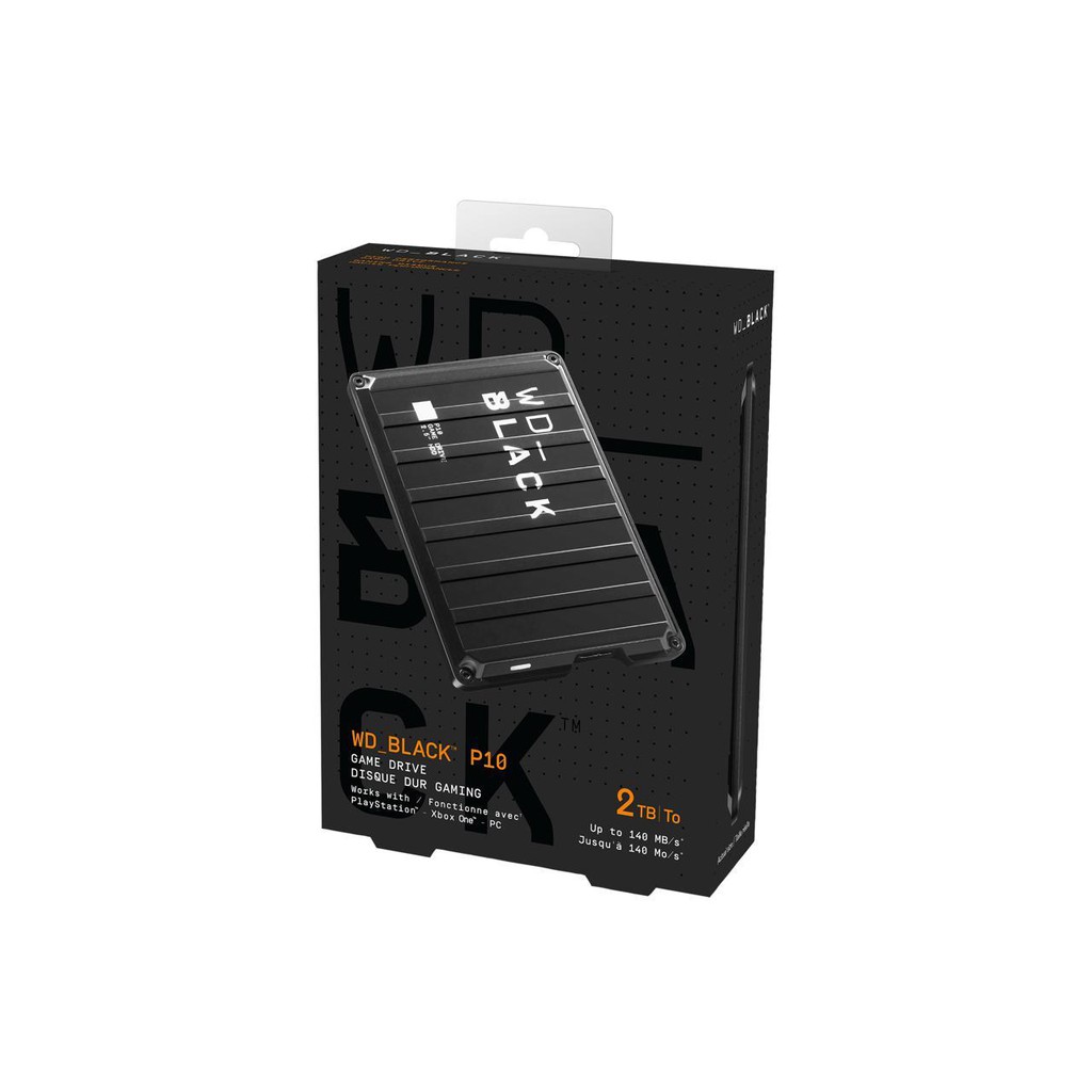 WD BLACK 2TB P10 Game Drive Portable External Hard Drive