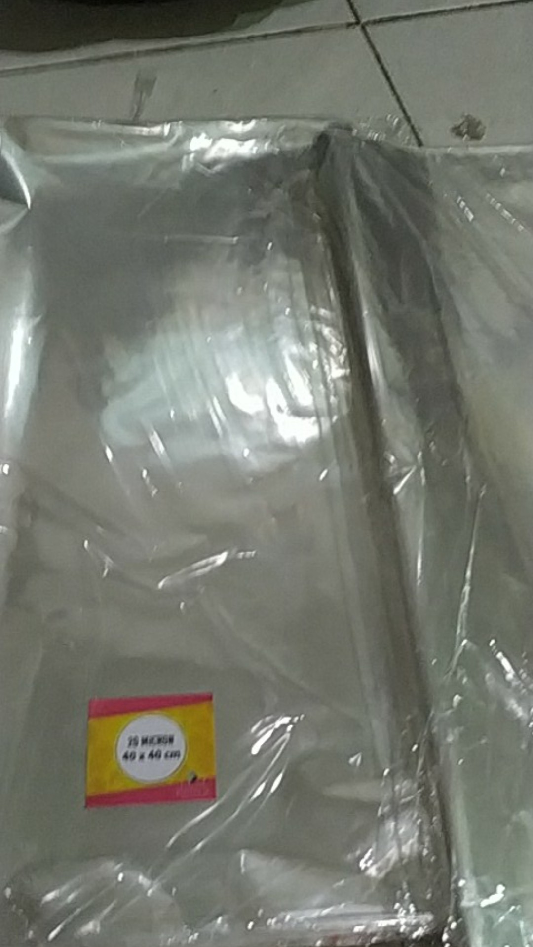 40x40 Cm Plastik Opp (seal/lem) Tebal 20 Mic Asli / Plastik Kemasan Garment / Baju / Celana /pakaian