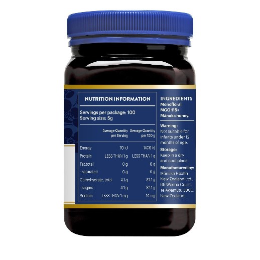 Manuka Health Manuka Honey MGO 115+ 500gr