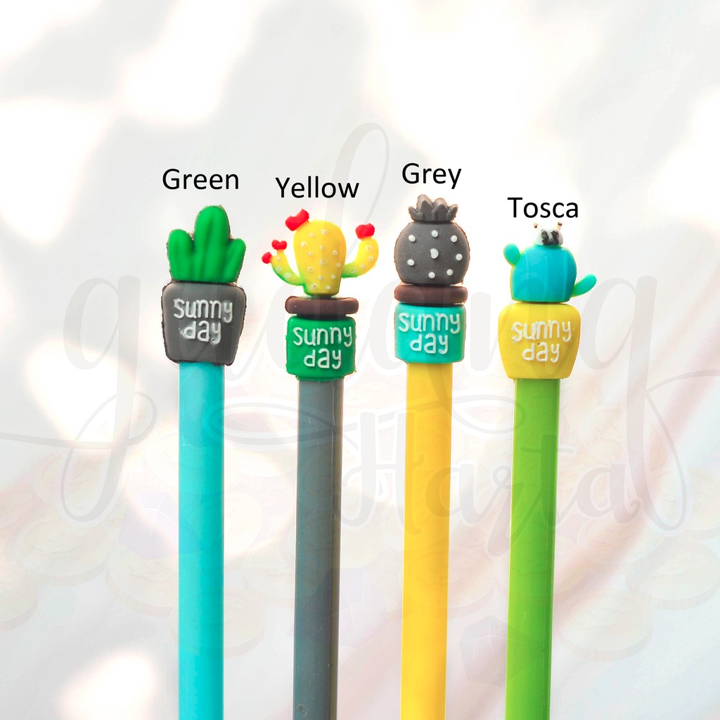 Pulpen Kaktus Lucu Ballpoint Pena Gel Cactus Unik GH ...