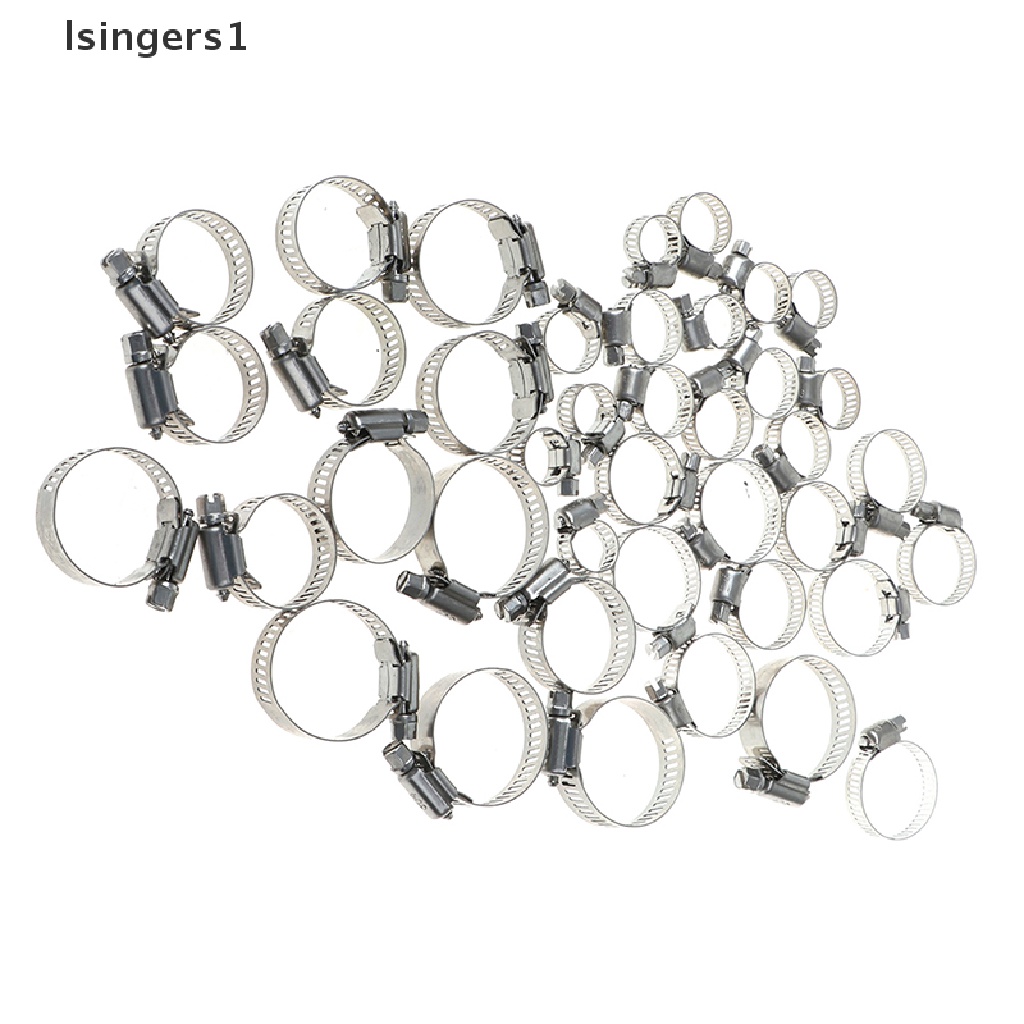 (lsingers1) 5pcs / set Klem Selang Bahan Bakar Bahan Stainless Steel 304