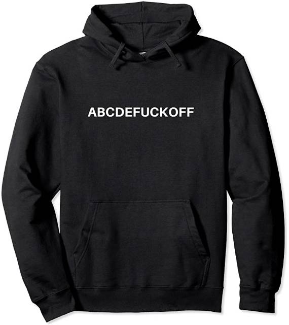 SWEATER HOODIE JUMPER(ABCDEFUCKOFF)