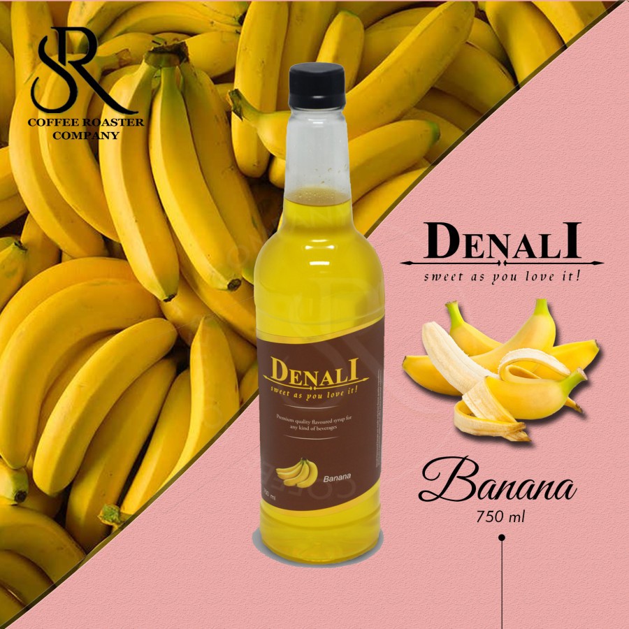 

Denali Syrup Banana 750ml (Bukan MONIN - TOFFIN) / Sirup Denali Banana