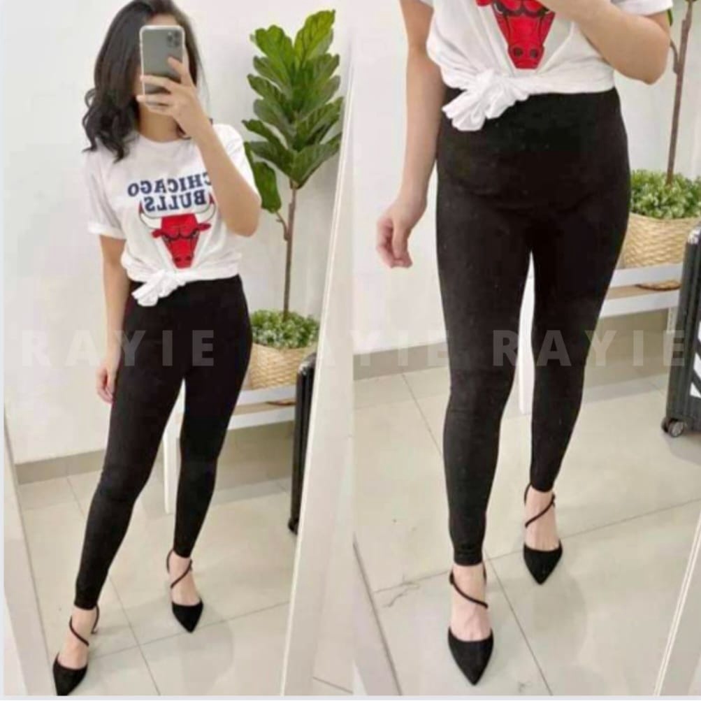 Leging Wanita Dewasa Panjang - Lejing Wanita Tebal -  Celana Legging Panjang Wanita Legging Dewasa Leging Polos-2