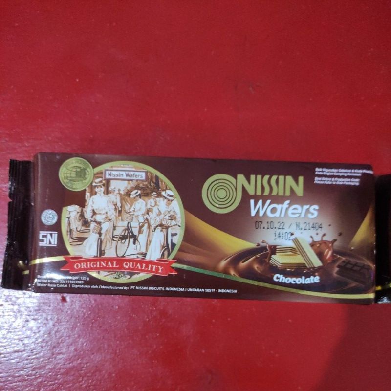 

nissin wafer coklat 125 gr