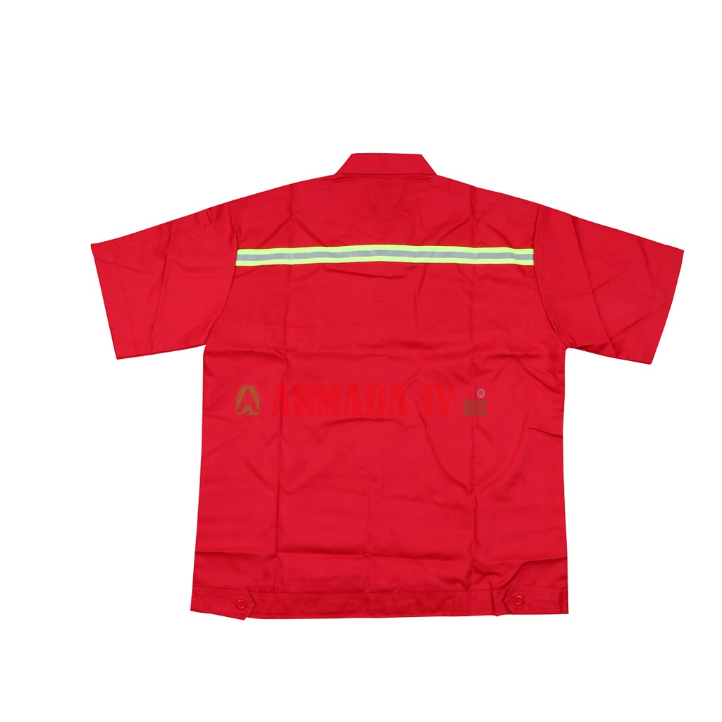 Baju Wearpack PENDEK MERAH Scotlet Hijau Baju Kerja Safety