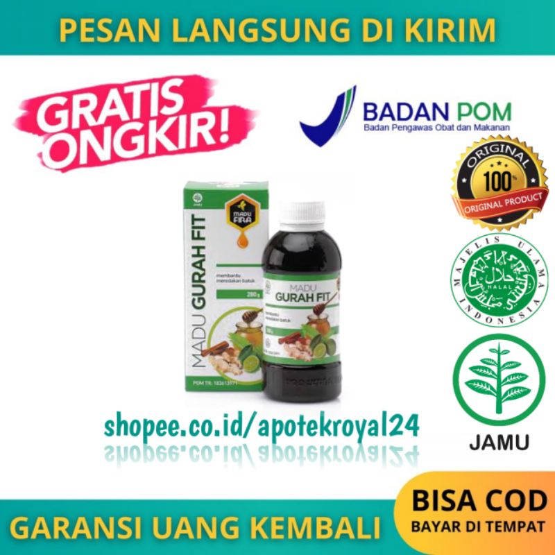 

Madu GURAH FIT Mengatasi Bronkitis Sinusitis Radang Tenggorokan Batuk Menahun dan Asma