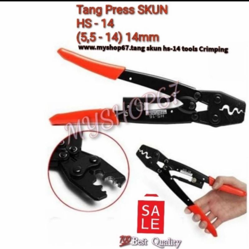 Tang Pres Skun HS - 14 (5,5 - 14) 14 mm Crimping Tool SKUN 14mm