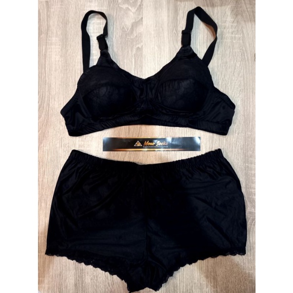 [JUMBO HITAM JUPE] BRA SET JUMBO SEMI RENDA,BRA + CD SEMI RENDA JUMBO,SATU SET BRA + CD