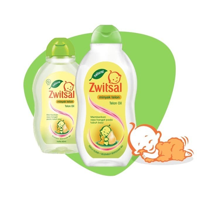 Zwitsal Minyak telon Bayi Cajuput dan Coconut Oil 60ml