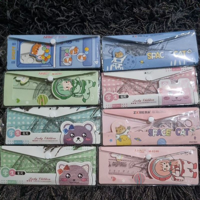 Penggaris Set Dompet Random