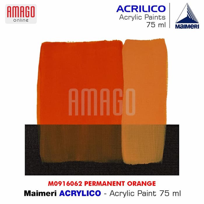 MAIMERI ACRILICO - ACRYLIC PAINT - PERMANENT ORANGE - 75ML - M0916062